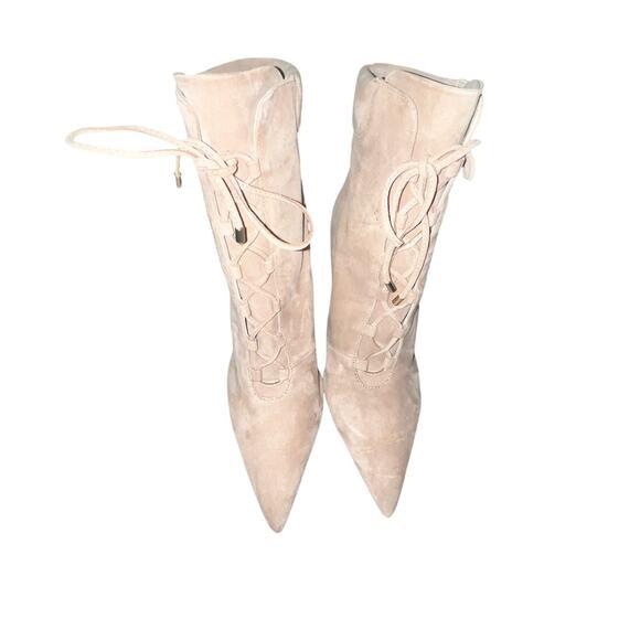 New Good American Suede Heel Boots – Women’s 10.5 - Picture 1 of 5